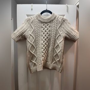 Cream Cable knit sweater